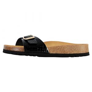 Scholl Femme Estelle Sandale, Black, 37 EU