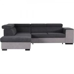 Canapé d angle gauche con ible coffre 5 places Tissu L 271 P 220 H 77 cm ARMSTR