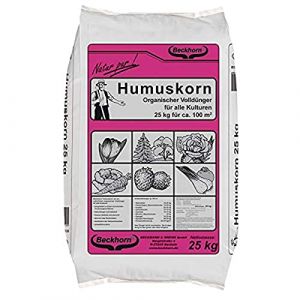 Beckmann Humuskorn (granul&eacute;s de humus) 25 kg engrais complet, engrais pour cultures, engrais pour fruits, engrais pour l&eacute;gumes