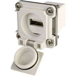 Telegärtner Set de brides USB Variante 6 J00020A0480 gris clair Conditionnement 1 pc(s)