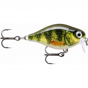 Rapala Leurre de Pêche X-Light Crank Shallow Runner Construction Plastique - Leurre Eau Douce Flottant - Profondeur de Nage 0,9m - Taille 3,5cm / 4g - Fabriqué en Estonie - Live Perch
