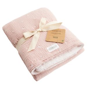 Combelle Couverture 70x100cm- Promenade Bucolique rose