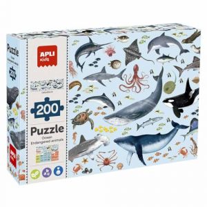APLI Kids Puzzle Les Animaux Marins en Voie d'extinction, 19696, Multicolore