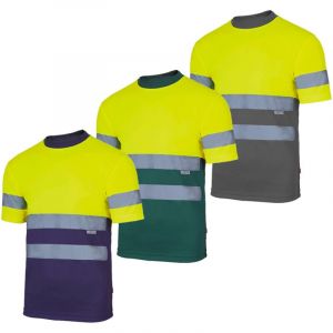 Velilla - T-shirt de travail haute visibilité 305506 - xxxl - Bleu/Jaune