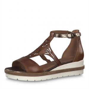 Tamaris 1 1 28228 22 Sandales Bride Cheville Femme Marron Comparer Avec Touslesprix Com