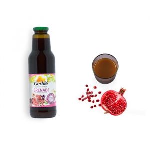 Gerblé Jus de grenade, raisin, pomme, purées de pêche et goyave - 75 cl