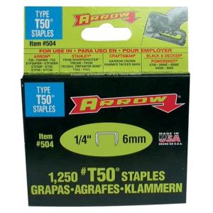 Image de Arrow 50824 - Bo&icirc;te de 1250 agrafes T-50 / 12mm