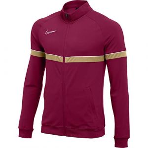 Image de Nike Veste de Football de Survêtement en Tricot pour Homme, Taille S, Équipe Rouge/Blanc/Jersey Or/Blanc