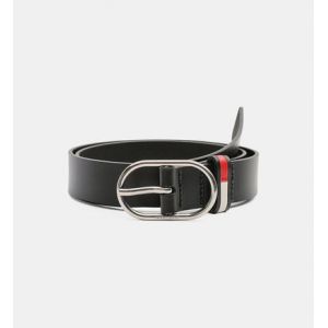 Image de Tommy Jeans Ceinture cuir nappa Noir - Couleur Noir - Taille S