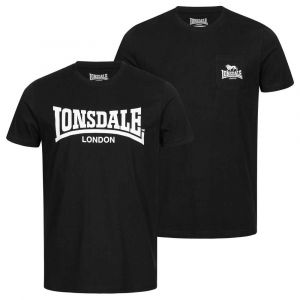 Lonsdale T-shirt à Manches Courtes Sussex 2 Unités 2XL Black