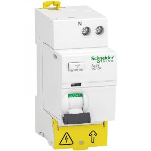 Schneider Electric Interrupteur différentiel tête de groupe Acti9 iIG40 - 1P+N - 25A - 300mA - Type AC