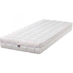 Matelas 23 cm 90x190 Ferme Mémoire de Forme + Poli Lattex Indéformable Spécial Sommiers Articulés Déhoussable 4 Ctés Lavable 30 ¡ 90 190