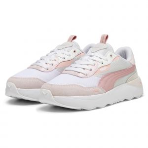 Puma Femme Plateforme Runtamed Basket, Plume Gris Future Rose Blanc givr&eacute; Rose Blanc Chaud, 40 EU