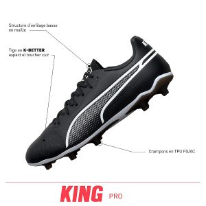 Puma Chaussures de football moulées homme king pro fg/ag