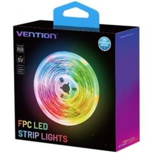Bande LED RGB Vention PAAWJ 5 m avec télécommande et port USB PC