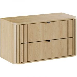 Petits-meubles - Meuble sous-vasque 100cm plan de toilette Mila Bois