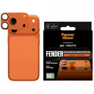 PanzerGlass Prot&egrave;ge objectif iPhone 17 Pro prot&egrave;ge objectif orange