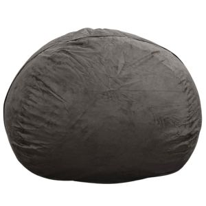 Image de Pouf g&eacute;ant d&eacute;houssable microsu&egrave;de gris 180 cm