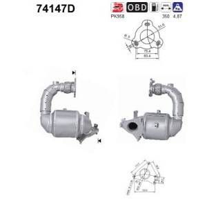 AS Catalyseur NISSAN X-TRAIL (74147D)