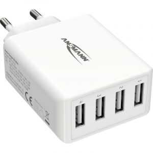 Ansmann Home Chargeur HC430 4xUSB 3000mA blanc