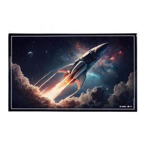 Viquel Sous-Main décoratif fusée et espace - PVC Résistant et Facile à Nettoyer - Protection de Bureau - Origine France Garantie - 59,5×36,2 cm