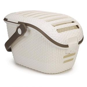 Curver | Panier de transport, Ivoire, Pet rattan, 53,3x38,7x33,3 cm