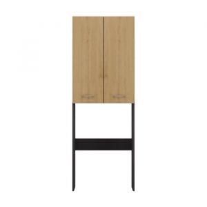 Como - Meuble pour machine à laver style moderne - 183x64x30 - 2 portes+4 étagères