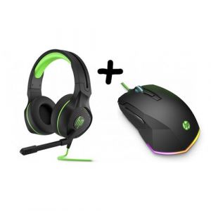 HP Gaming Mouse 200 + Gaming 400 Green Headset