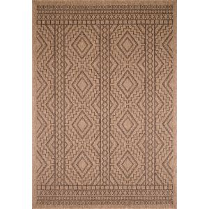 Nazar Tapis aspect jute - Nature - 8729 Marron - Polypropylène - 160 x 230 cm - Intérieur / extérieur