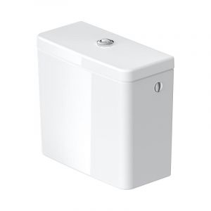 Duravit R&eacute;servoir de chasse D-Neo avec double chasse, raccordement &agrave; droite ou &agrave; gauche, 395x180mm, 94400, Coloris: Blanc - 0944000005