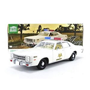 Image de Greenlight Collectibles Voiture Miniature de Collection 1-18 - PLYMOUTH Fury - Dukes of Hazzard - 1977 - White - 19055