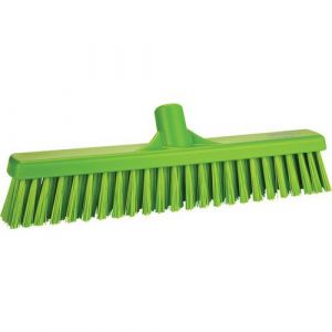 Vikan 317477 Balai à Poussoir Doux et Rigide Vert Citron 40,6 cm