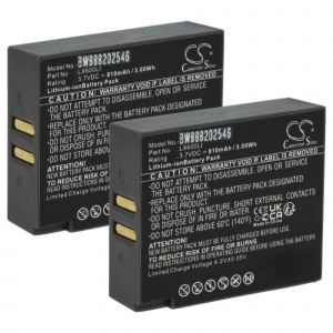 Vhbw 2x Batterie Remplacement Pour Eartec Lx600li Pour Casque Audio, &Eacute;couteurs Sans Fil (810mah, 3,7v, Li-Ion)