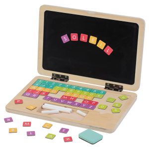 WDK Partner Ordinateur portable bois 69 pi&egrave;ces - 3 ans et +