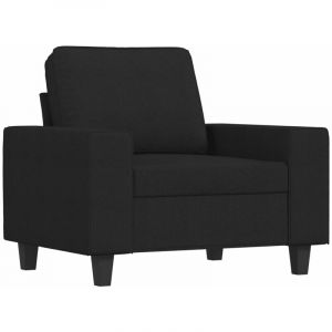 VidaXL Fauteuil Noir 60 cm Tissu