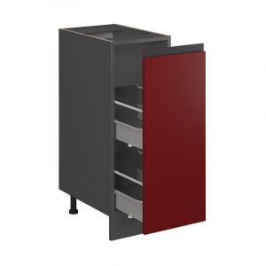 Meuble de cuisine R-Line, Rouge, 30 cm J-Shape, sans plan de travail Vicco