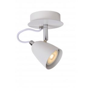 Image de Lucide Spot Plafond Ride LED - D10 cm - LED Dim. - GU10 - 1x5W 3000K - Blanc