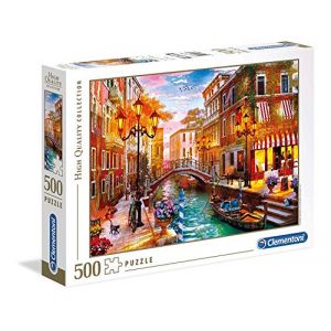 Clementoni Puzzle 500 pièces : Coucher de soleil à Venise