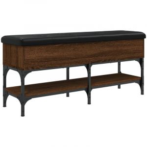 VidaXL Banc À Chaussures Chêne Marron 102x32x45 Cm Bois D'ingénierie