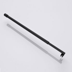 Barre Télescopique de Stabilisation Barre de Fixation Stabilisateur de Paroi de Douche Noir Ronde BRM1 - Mai&mai