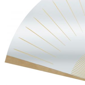 Image de D&eacute;coration Murale &Eacute;ventail Miroir "Kacy" 46cm Or Prix