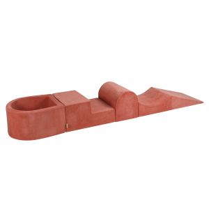 Set de mousse avec piscine, marsala rouge, sans balles