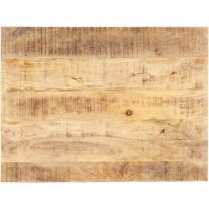 VidaXL Dessus de Table 15-16 mm Bois de Manguier Solide 80x70 cm