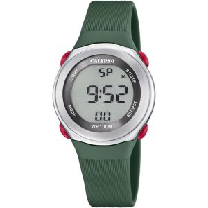 Calypso Montre pour femme SPLASH K5822-3 avec bracelet en résine vert