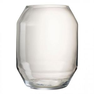 Prix Vase Design en Verre Lilou 33cm Transparent