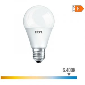 Ampoule LED E27 15W Ronde A60 équivalent à 100W - Blanc du Jour 6400K