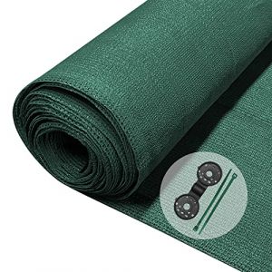 Vounot Brise Vue Occultant en HDPE avec Attaches et Clips de Fixation Protection Rayons UV Résistant aux Déchirures et au Vent Protection pour Jardin Balcon 90g/m² 1.5x20m Vert