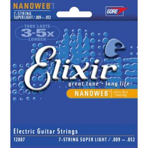 Elixir 12007 NANOWEB SUPER LIGHT 7 CORDES