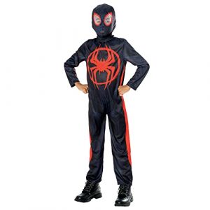 Image de Rubie's Déguisement Miles Morales - Spiderman across the Spiderverse - Couleur Noir - Taille 5 à 6 ans (110 à 116 cm)