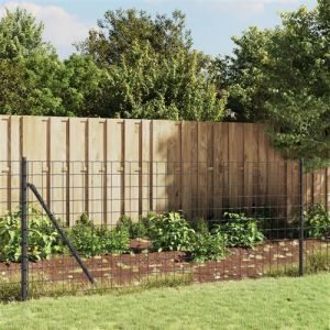 VidaXL Clôture en treillis métallique anthracite 1x25m acier galvanisé